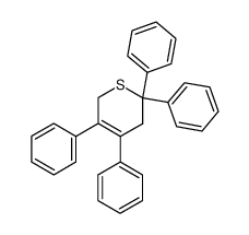 3,6-Dihydro-2,2,4,5-tetraphenyl-2H-thiopyran Structure