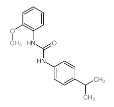 1-(2-methoxyphenyl)-3-(4-propan-2-ylphenyl)urea结构式