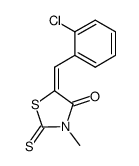 5-(2-chlorophenylmethylene)-3-methyl-4-oxo-2-thioxothiazolidine结构式