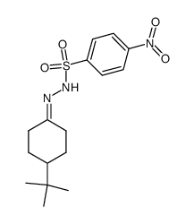 4-tert-butylcyclohexanone p-nitrobenzenesulphonylhydrazone Structure