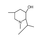 3-Piperidinol,1,5-dimethyl-2-(1-methylethyl)-,(2alpha,3alpha,5bta)-(9CI) Structure