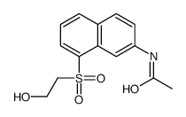 N-[8-(2-hydroxyethylsulfonyl)naphthalen-2-yl]acetamide结构式
