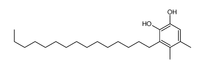 4,5-dimethyl-3-pentadecylbenzene-1,2-diol结构式