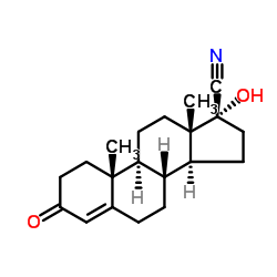 (17alpha)-17-hydroxy-3-oxoandrost-4-ene-17-carbonitrile picture