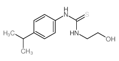 1-(2-hydroxyethyl)-3-(4-propan-2-ylphenyl)thiourea结构式