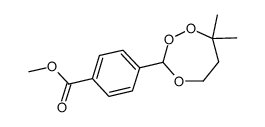 4-(7,7-dimethyl-1,2,4-trioxepan-3-yl)-benzoic acid methyl ester结构式