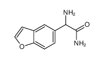 DL-2-[5-Benzo(b)furanyl]glycinamide结构式