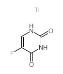 2,4(1H,3H)-Pyrimidinedione, 5-fluoro-, monothallium(1+) salt Structure