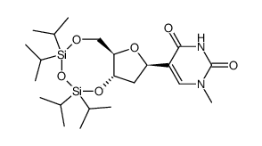 N1-methyl-2'-deoxy-3',5'-O-(1,1,3,3-tetraisopropyldisiloxane-1,3-diyl)-ψ-uridine结构式