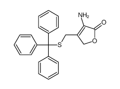 4-amino-3-(tritylsulfanylmethyl)-2H-furan-5-one Structure