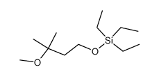 3-methoxy-3-methyl-1-(triethylsiloxy)butane Structure