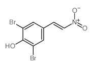 2,6-dibromo-4-(2-nitroethenyl)phenol structure