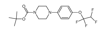 tert-butyl 4-[4-(1,1,2,2-tetrafluoroethoxy)phenyl]piperazine-1-carboxylate结构式