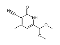 3-Pyridinecarbonitrile,6-(dimethoxymethyl)-1,2-dihydro-4-methyl-2-oxo-(9CI)结构式