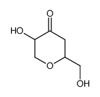 5-hydroxy-2-hydroxymethyl-tetrahydro-pyran-4-one结构式