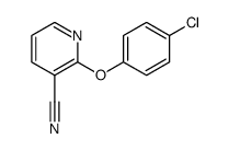 2-(4-chlorophenoxy)nicotinonitrile Structure