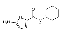 5-amino-N-piperidin-1-ylfuran-2-carboxamide结构式