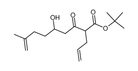 tert-butyl 2-(prop-2-enyl)-5-hydroxy-8-methyl-non-8-enoate Structure