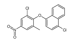 1-chloro-4-(2-chloro-6-methyl-4-nitrophenoxy)naphthalene结构式