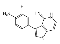 3-(4-amino-3-fluorophenyl)thieno[3,2-c]pyridin-4-amine结构式