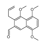 4,5,8-trimethoxy-3-prop-2-enylnaphthalene-2-carbaldehyde Structure