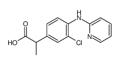 2-[3-chloro-4-(pyridin-2-ylamino)phenyl]propanoic acid结构式