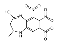 2-methyl-6,7,8-trinitro-1,2,3,5-tetrahydro-1,5-benzodiazepin-4-one结构式