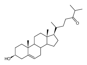 3-Hydroxycholest-5-en-24-on Structure
