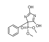 5-dimethoxyphosphoryl-5-phenylimidazolidine-2,4-dione结构式