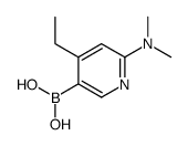 6-(dimethylamino)-4-ethylpyridin-3-ylboronic acid Structure