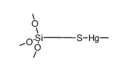 methyl(((trimethoxysilyl)methyl)thio)mercury结构式