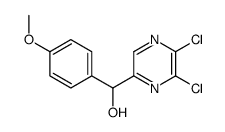 (5,6-Dichloro-2-pyrazinyl)(4-methoxyphenyl)methanol Structure