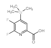 5,6-Difluoro-4-(trimethylsilyl)pyridine-2-carboxylic acid Structure