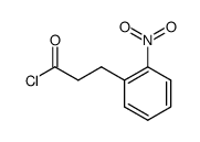 3-(2-nitro-phenyl)-propionyl chloride结构式