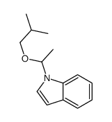 1-[1-(2-methylpropoxy)ethyl]indole Structure