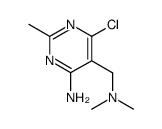 6-chloro-5-dimethylaminomethyl-2-methyl-pyrimidin-4-ylamine结构式