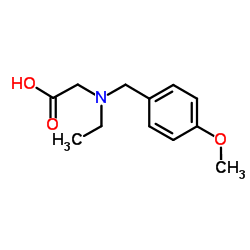 N-Ethyl-N-(4-methoxybenzyl)glycine结构式