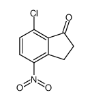 7-chloro-4-nitro-indan-1-one Structure