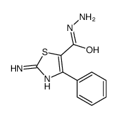 2-Amino-4-phenyl-1,3-thiazole-5-carbohydrazide结构式