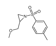 2-(methoxymethyl)-1-(4-methylbenzenesulfonyl)aziridine结构式