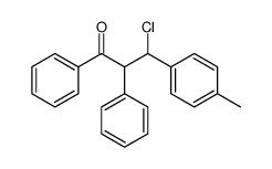 3-chloro-1,2-diphenyl-3-p-tolyl-propan-1-one Structure