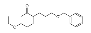 3-ethoxy-6-(3-phenylmethoxypropyl)cyclohex-2-en-1-one结构式