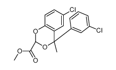 methyl (2S,4R)-6-chloro-4-(3-chlorophenyl)-4-methyl-1,3-benzodioxine-2-carboxylate结构式