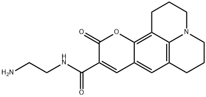 10-Oxo-2,3,5,6-tetrahydro-1H,4H,10H-11-oxa-3a-aza-benzo[de]anthracene-9-carboxylic acid (2-amino-ethyl)-amide结构式
