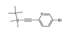 5-bromo-2-[(tert-butyl-dimethyl-silanyl)-ethynyl]-pyridine结构式
