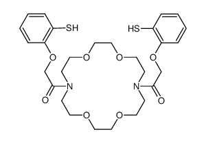 N,N'-bis(o-mercaptophenoxyacetyl)-1,10-diaza-4,7,13,16-tetraoxaoctadecan结构式
