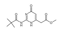 methyl (2-pivalamido-4(1H)-oxopyrimidin-6-yl)acetate Structure