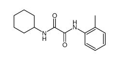 N-cyclohexyl-N'-o-tolyl-oxalamide Structure