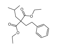 isobutyl-phenethyl-malonic acid diethyl ester结构式