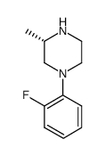 (3S)-1-(2-fluorophenyl)-3-methylpiperazine结构式